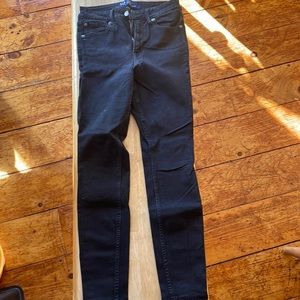 Black Gap denim universal leggings jeans, size 4/27R